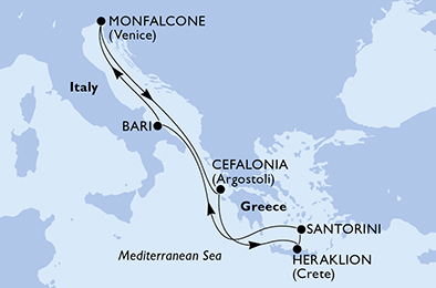 爱琴海浪漫8日游 行程安排路线图